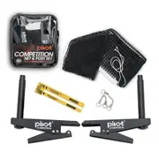 Pivot Competition Sports Table Tennis/Pin Pong Table Net & Post Set Spring Clamp