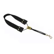 Premium Comfort Saxophone Neck Strap with Soft Leather and Elastic Rubber