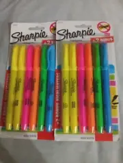 Sharpie Highlighter Markers 6 Pack Set Of 2 New
