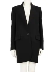 Black Wool Long Coat