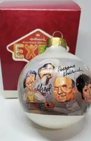 Hallmark Expo Ball with Three Artist Signatures.. Chad Unruh Anita