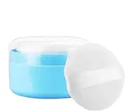 DAWCBVJQ Body Powder Container - Lightweight Cosmetic Dusting Box - Dusting Holder Container with Puff, Ideal for Talcum, Bath and Loose Powder