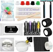 Tattoo Supplies Kit -,Convention Tattoo Pack Essential Tattoo Set Kit for Professional Tattooing,Tattoo Kits with Complete Tattoo Stuff Tattoo Accessories and Supplies (Tattoo supplies kit B)