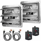 7"/12" Shutter Exhaust Fan 940 CFM Industrial Speed Wall Mount Garage Shop Attic