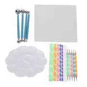 20Pcs Mandala Dotting Tools Set Art Rock Dot Stencil Tray Painting Handicraft