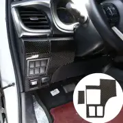 Real Carbon Fiber (Soft) Hood Switch Panel Sticker For Toyota Hilux 2015-2021 (for: Toyota)