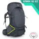 【美國 OSPREY】Atmos AG 65 專業網架輕量登山背包M (可拆卸頂袋+水袋隔間) 深淵灰 R