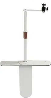 Cryfokt Bedside Sofa Projector Stand, 360 Degree Free Rotatable Adjustable Height Projector Stand Portable for Home Office (White)