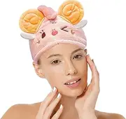 Cartoon Hair Towel,Hair Turban Hair Wrap | Coral Fleece Super Absorbent Head Wrap with Sheep Designed for Women Bathing Spa Pool