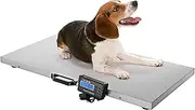 660LB Animal Scale Platform, Digital pet Scale for Dogs, Digital Scale Large Platform Livestock Veterinary Scale Pet Floor Scale