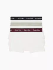 Calvin Klein Men's NB4002-134 Cotton Classic Fit 3-Pack Trunk Size S