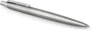 PARKER 1953170 Retractable Jotter Stainless Steel Chrome Trim Ballpoint Pen, (14878)