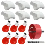 HRRIVE DIY Chicken Water and Feeder Set Include Automatic Chicken Water Cups ...