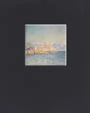 8X10" Matted Print Art Picture Claude Monet: Old Fort at Antibes