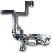 Smartex® Charging Socket with Flex Cable Compatible with iPhone 14 Pro - Dock Connector Gold