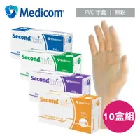 在飛比找ETMall東森購物網優惠-Medicom麥迪康 PVC無粉塑膠檢診手套 1000入 (