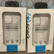 Speck Presidio Perfect-Clear Case with Grips for iPhone 12 Mini ‼️Lot Of 2
