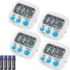 (4 Piece) Digital Kitchen Timer, with Magnetic and Stand,Strong Alarm,Suitable