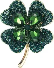 [VALICLUD] Brooch Pin for Women Elegant Rhinestone Lapel Pin Lightweight Decorative Jewelry for Casual Outfits for Patrick's Day Celebrations