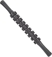 MASSAGE ROLLER STICK YOGA FITNESS MUSCLE RELAX WORKOUT EXERCISE EQUIPMENT FOR WHOLE BODY, BLACK