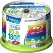 Verbatim Blu ray Disc Blank 6X Speed 25 GB BD-R Printable Spindle VBR130RP50V1