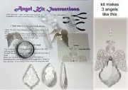 Crystal suncatcher angel kit- makes 3 suncatchers with instructions, kits
