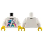 LEGO 樂高 白色 人偶 身體 衣服 彩虹小馬 印刷 圖案 71037 973PB4977C01