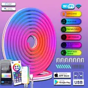 Sunwhale WiFi Bluetooth RGB Music Neon Light Strip DIY - with Tuya, Alexa, and Google - 3M