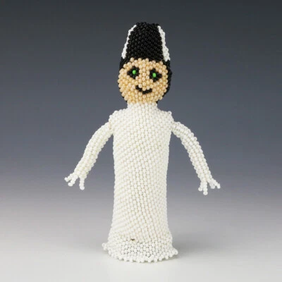 NATIVE AMERICAN ZUNI BEADED BRIDE OF FRANKENSTEIN BY PATSY WAIKANIWA