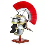 Medieval Mild Steel Knight Roman Helmet, Centurion Armor Reenactment LARP Helmet