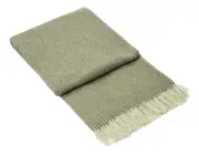 Chiswick Cashmere and Merino Wool Blend Throw - Beige