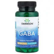Swanson, GABA, 500 mg, 100 Capsules