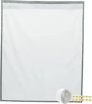 Gadpiparty 1 Set Self Adhesive Window Screen Mesh Repair Kit Durable Bug Net with Hook and Loop Tapes Easy Install Fly Screen for Home Grey