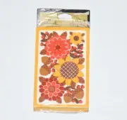 Vtg Hallmark Three Table Tallies Bridge Score Cards Sealed Fall Flowers Acorns