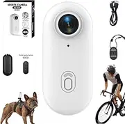 Motiontrail - Nexo25 Camera, Nexo25 Black, Motiontrail Body Cam, 360°Rotation 170°Wide-Angle Extended Recording, 1080p/4k Waterproof Wearable Action Cam with Magnetic Clip (White 1080 Simple)