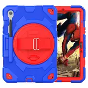 MCC Shockproof Strap Samsung Galaxy Tab S9 FE 10.9" X510 X516 Kids Case Cover SPMan [Blue+Red]