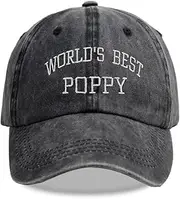 [SHANVANKE] World’s Best Poppy Gifts for Men, Adjustable Embroidered Cotton New Dad Baseball Cap