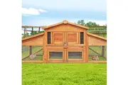 i.Pet Chicken Coop Rabbit Hutch 169cm x 52cm x 72cm Large House Outdoor Wooden Run Cage