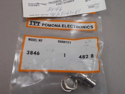 Lot of 11 Pomona 3846 Coaxial Adapter UG492 Type BNC Isolated Ground J to J
