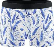 [FRODOTGV] Cute Blue Flowers Men's Boxer Briefs Shorts Workout Underwear for Men Compression Boxer Para Hombre