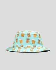 [Lucid] Lucid Men's Smug Pug Bucket Hat in Pastel Blue/Black One Size Pastel Blue/Black