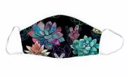 Succulents Face Mask, Black Face Mask, Reusable Face Mask, Face Mask Fashion,...