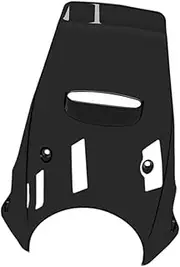 Motorbike Windshield Wind Deflector Touring Screen High Performance Accessory Anti Scratch Screen Stable Windshield Cover, Black