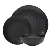 Ecology Speckle 12 Piece Stoneware Dinner Set Ebony - Robins Kitchen