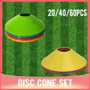 20/40/60 Pcs Cone Set Soccer Football Training Equipment for Kid Train Accessory
