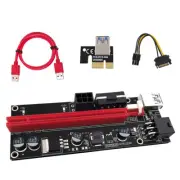 VER009s PCI-E Riser Card PCIe 1x To 16x USB 3.0 Data Cable Bitcoin Extender RML