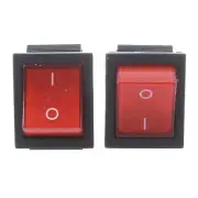 5X(16A/250VAC 20A/125VAC Red Indicator Light 4 Pin ON/OFF DPST Rocker3427