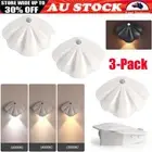 3X Motion Sensor LED Night Light Body Induction Lamp USB Rechargeable Wall Mount