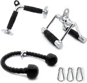 Cable Machine Attachments for Gym, LAT Pulldown Accessories with Multi-Option: V