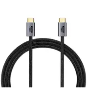 PISEN Braided USB-C to USB-C (3.2 Gen2) Cable (1M) - Black, 5A/100W PD, 20Gbps Data Transfer Speed,8K@60Hz Video,Best for Laptop & other USB-C devices